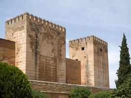GRANADA, ANDALUCIA, SPAIN, 2014. Part of the Alhambra  Palace in Granada Andalucia Spain on May 7, 2014 photo