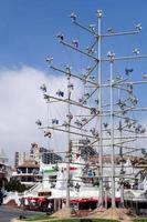 GRANADA, ANDALUCIA, SPAIN, 2014. Pinwheel Molinillos Arroyo de la Miel Benalmadena Spain on May 9, 2014. Unidentified people. photo