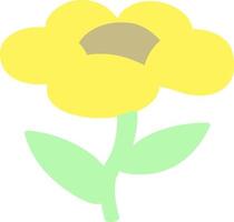 cartoon flower growing vector