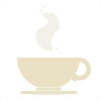 steaming cup of coffee vector