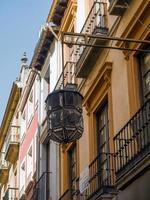 GRANADA, ANDALUCIA, SPAIN, 2014. Old lamp in Granada Spain on May 7, 2014 photo