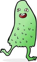 cartoon funny slime monster vector