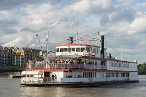 London, UK, 2014. The Dixie Queen cruising along the River Thames photo