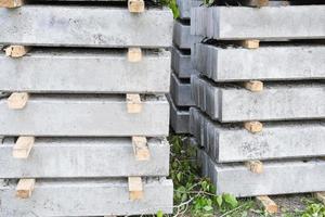 concrete plates in a stack. photo