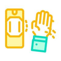 motion sensor color icon vector illustration color