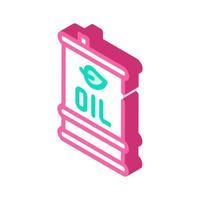 oil barrel isometric icon vector illustration color