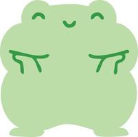 cute cartoon frog vector