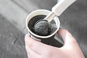 trendy black icecream. photo