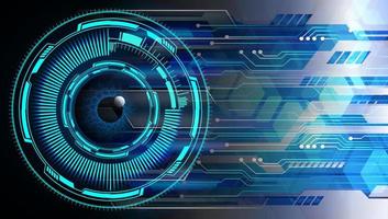 eye cyber circuit future technology concept background vector