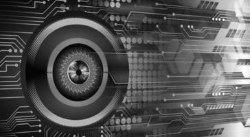 eye cyber circuit future technology concept background vector