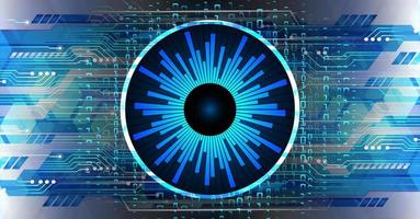 eye cyber circuit future technology concept background vector