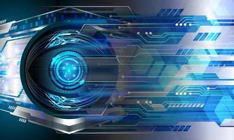 eye cyber circuit future technology concept background vector