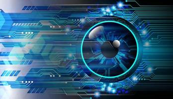 eye cyber circuit future technology concept background vector