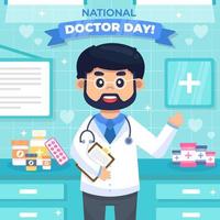 National Doctor Day Concept vector