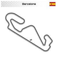 Grand prix race track for motorsport and autosport vector