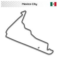 Grand prix race track for motorsport and autosport vector