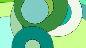 fondo vectorial geométrico abstracto en estilo de diseño de materiales con una paleta armonizada limitada, con círculos concéntricos y rectángulos girados con sombras, imitando papel cortado.