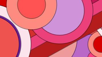 fondo vectorial geométrico abstracto en estilo de diseño de materiales con una paleta armonizada limitada, con círculos concéntricos y rectángulos girados con sombras, imitando papel cortado.