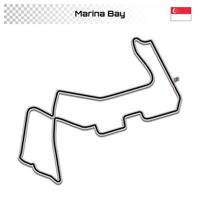 Grand prix race track for motorsport and autosport vector