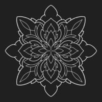 Mandala, east, India, pattern, decoration, white vector