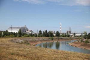 Chernobyl Nuclear Power Plant in Chernobyl Exclusion Zone, Ukraine photo