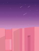 arquitectura minimalista con hermosos paisajes de fondo vector