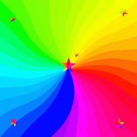 Hello birthday spectrum rainbow shiny ray abstract background colorful vector illustration