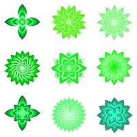 Hello springtime freshy greenery flower plant botanical icon element background pattern vector illustration