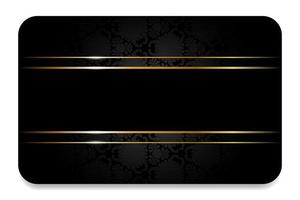 Business card black with gold texture.Premium card with vintage pattern. Business card. Modern creative template. Sale banner. vector