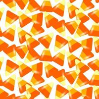 Candy corn seamless pattern. Holiday concept. Colorful flat vector illustration. Colorful candy corn seamless pattern in modern style. Decoration illustration.