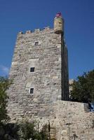 torre en el castillo de bodrum, mugla, turquía foto