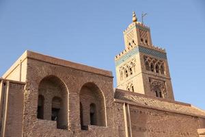 mezquita kutubiyya en marrakech, marruecos foto