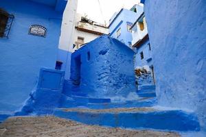 Calle en Chefchaouen, Marruecos foto