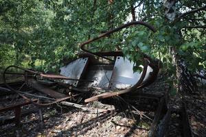 Carousel, Pripyat Town in Chernobyl Exclusion Zone, Ukraine photo