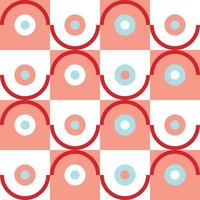 Abstract Geometric Pattern with simple shapes and figures vector