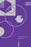 Abstract Geometric Cover with simple shapes and figures vector