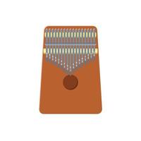 ilustración plana kalimba. elemento de diseño de icono limpio sobre fondo blanco aislado vector