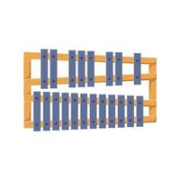 Glockenspiel Flat Illustration. Clean Icon Design Element on Isolated White Background vector