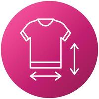 Clothes Measurement Icon Style vector