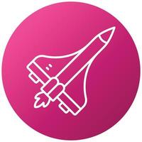 Space Shuttle Icon Style vector