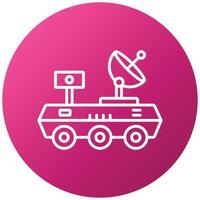 Mars Rover Icon Style vector