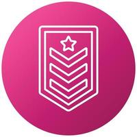 Army Chevron Icon Style vector