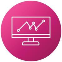 Web Analytics Icon Style vector