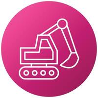 Backhoe Icon Style vector