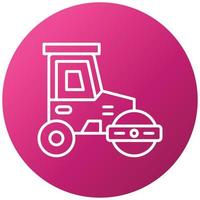 Road Roller Icon Style vector