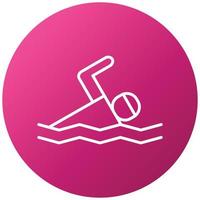 Swimming Pool Icon Style vector