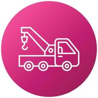 Tow Truck Icon Style vector