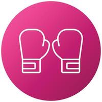 Boxing Gloves Icon Style vector