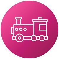 Train Toy Icon Style vector