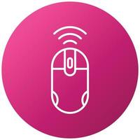 Wireless Mouse Icon Style vector